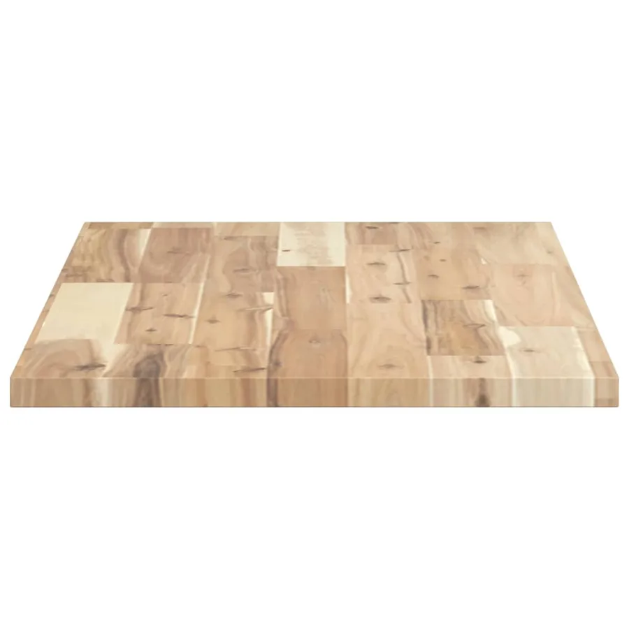 Dessus de meuble de salle de bain non traité bois d'acacia - 5