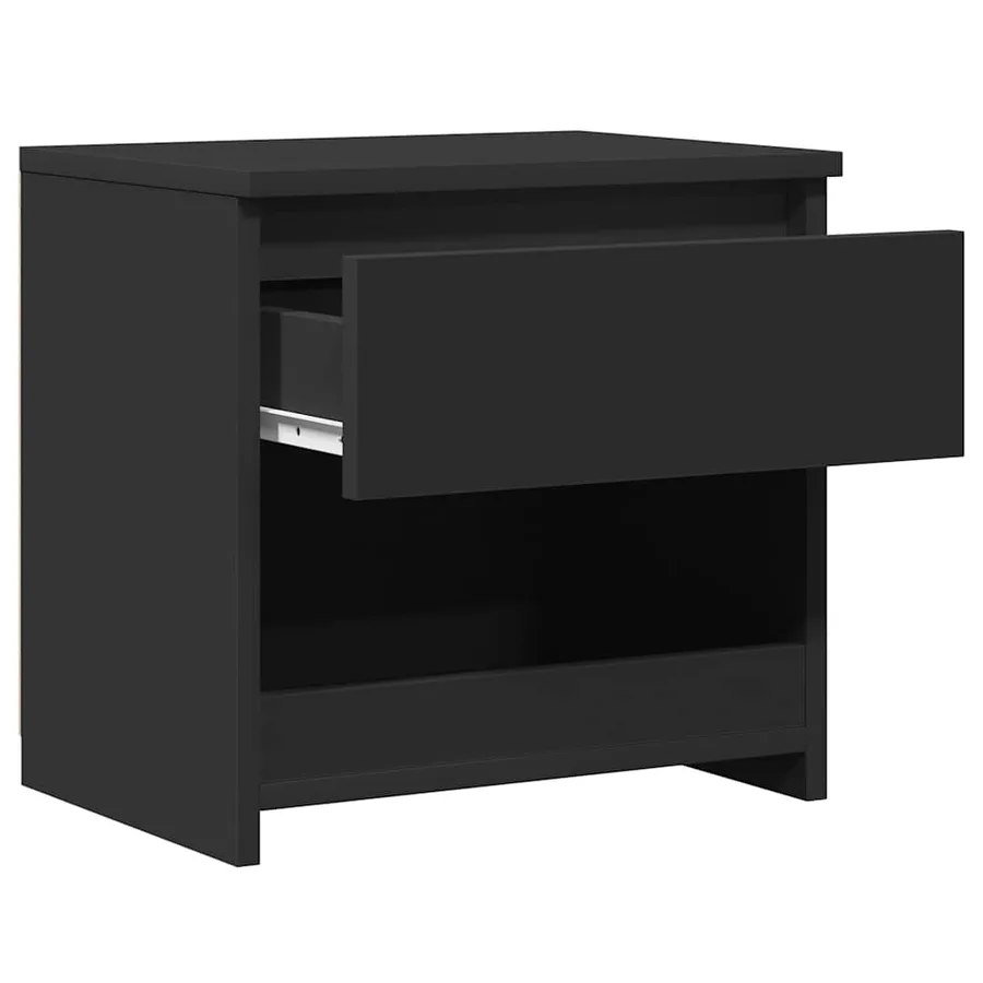 Tables de chevet 2 pcs Noir 40x30x39 cm Bois d’ingénierie - 11