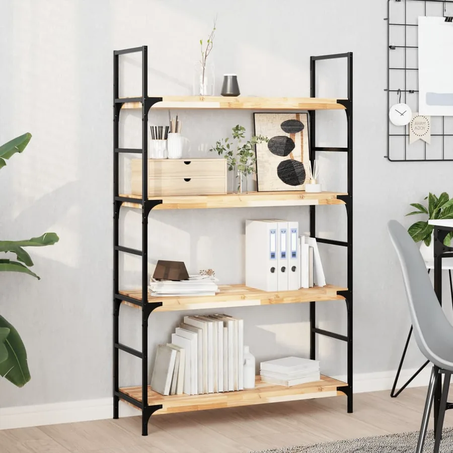 Étagères flottantes 4 pcs 80x30x4 cm acacia massif non traité