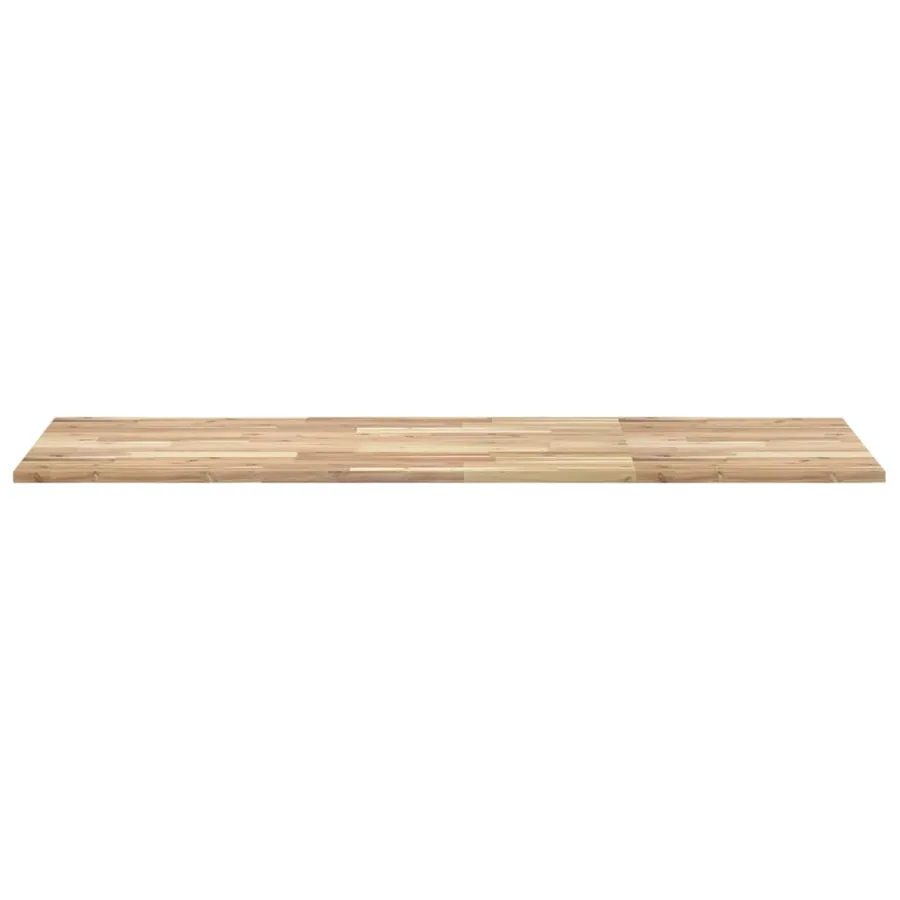 Dessus de meuble de salle de bain non traité bois d'acacia - 3