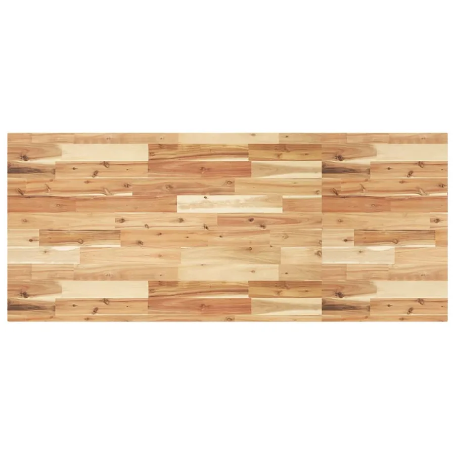 Étagère de vasque murale acier et bois massif d'acacia - 8