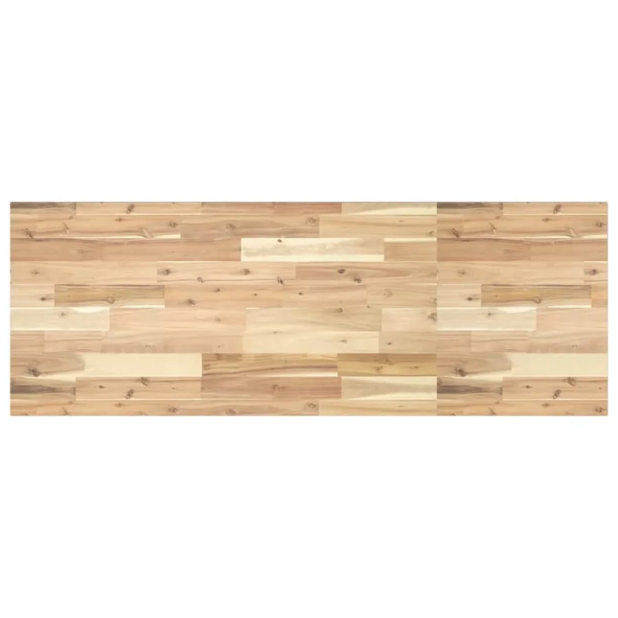 Étagère de vasque murale acier et bois massif d'acacia - 8
