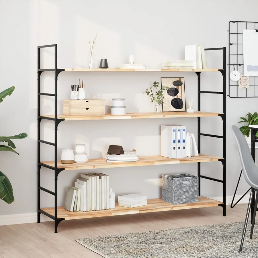 Étagères flottantes 4 pcs 160x40x2 cm acacia massif non traité