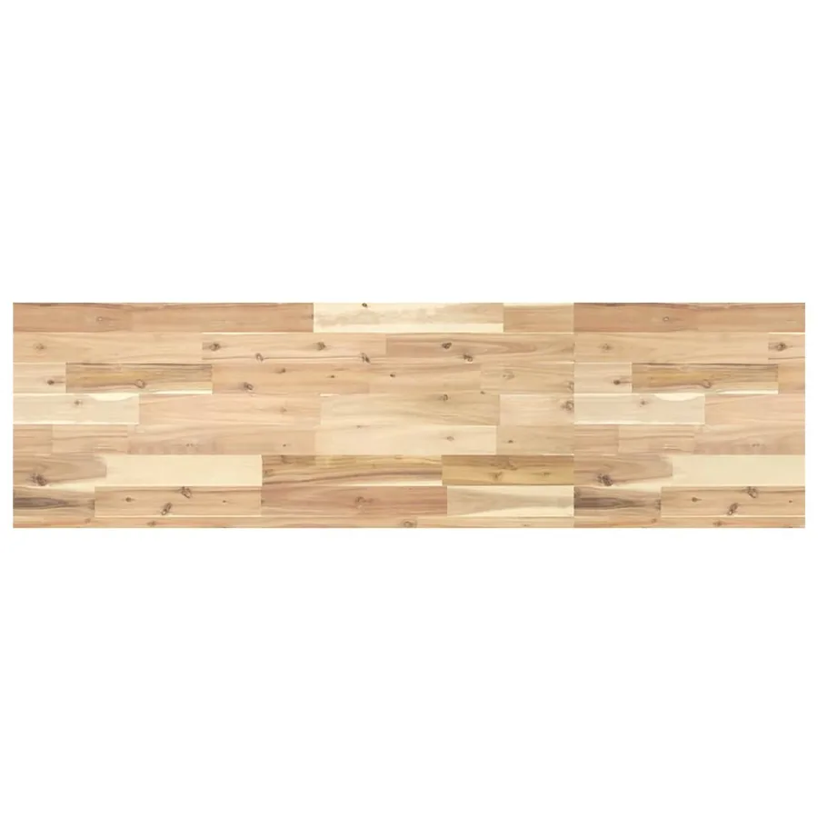 Dessus de meuble de salle de bain non traité bois d'acacia