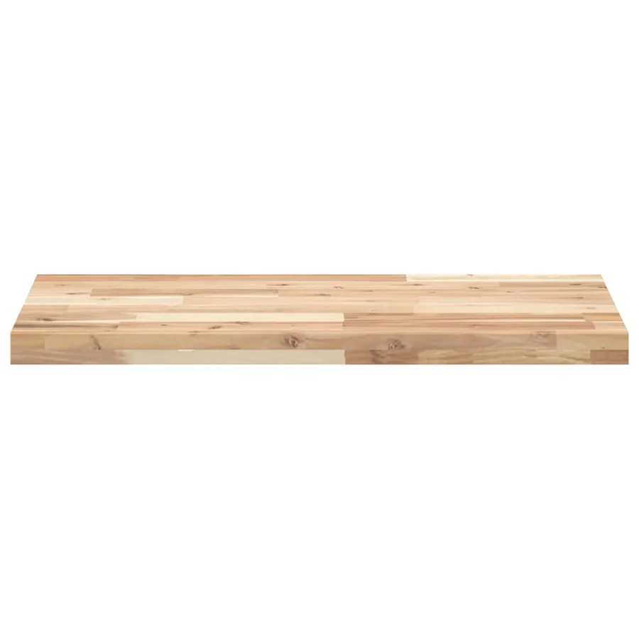 Dessus de meuble de salle de bain non traité bois d'acacia - 3