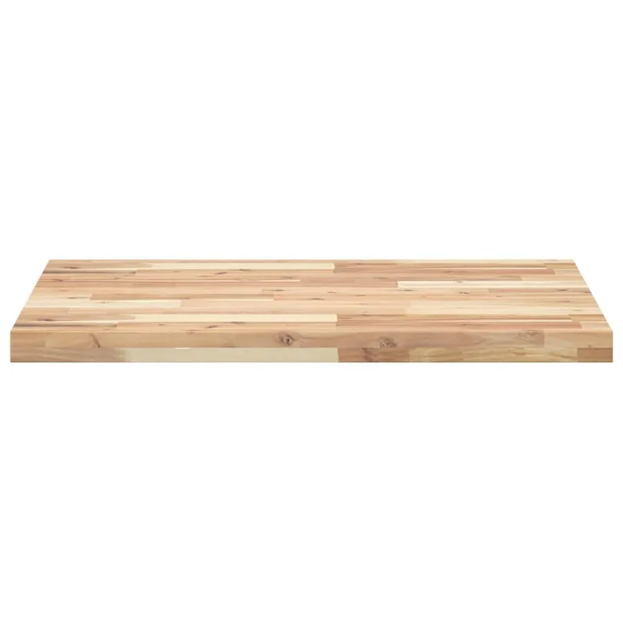 Dessus de meuble de salle de bain non traité bois d'acacia - 3