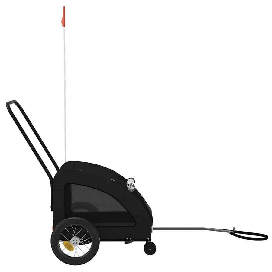 Remorque de vélo pour animaux de compagnie noir - 6
