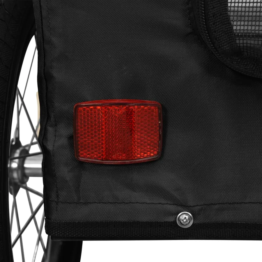 Remorque de vélo pour animaux de compagnie noir - 11
