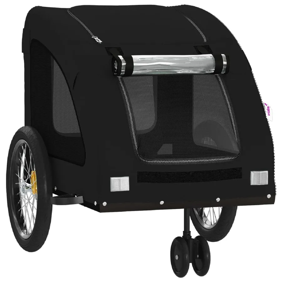 Remorque de vélo pour animaux de compagnie noir - 5