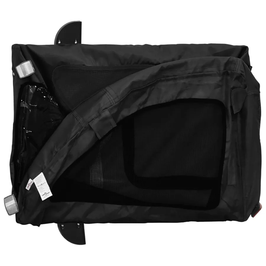 Remorque de vélo pour animaux de compagnie noir - 9