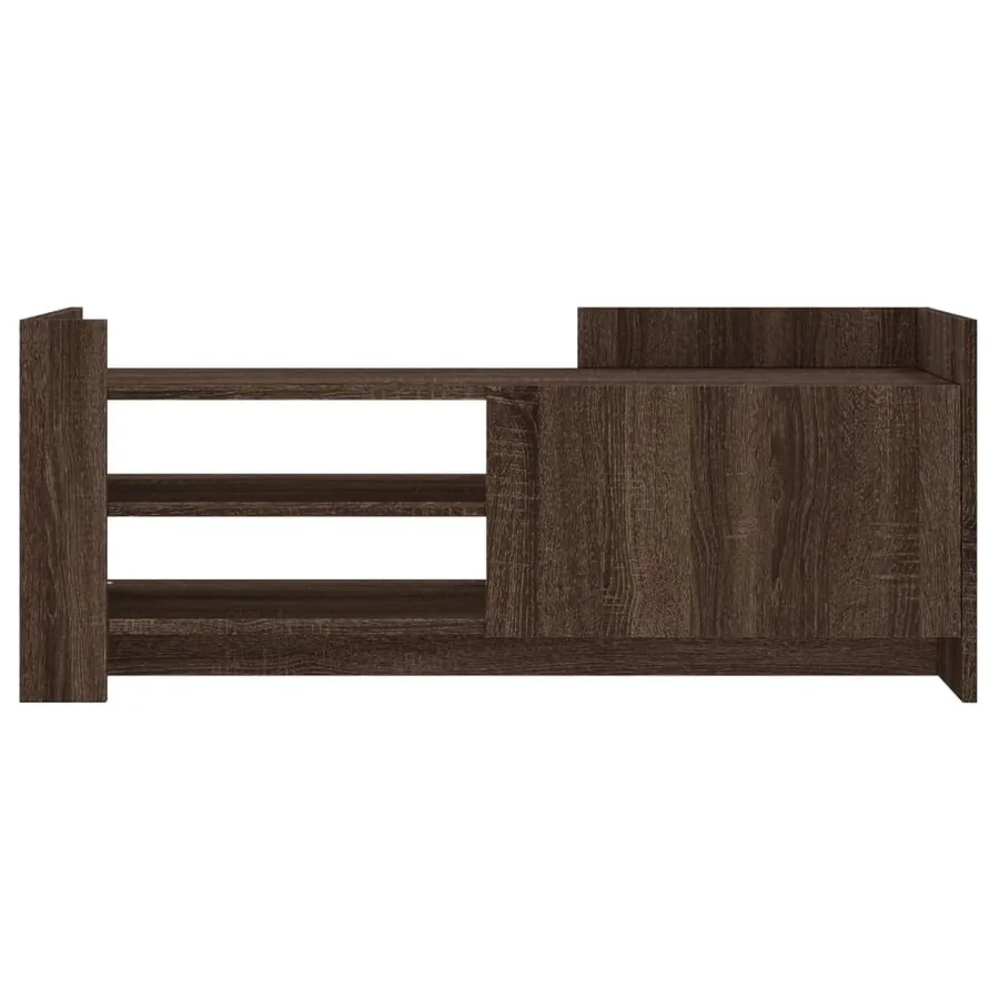 Meuble TV Chêne marron 100x35x40 cm Bois d'ingénierie - 4