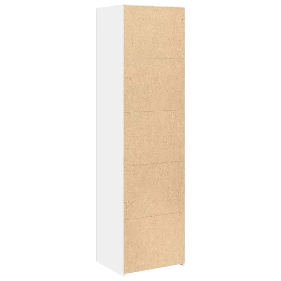 Buffet haut blanc 50x41x185 cm bois d'ingénierie - 6