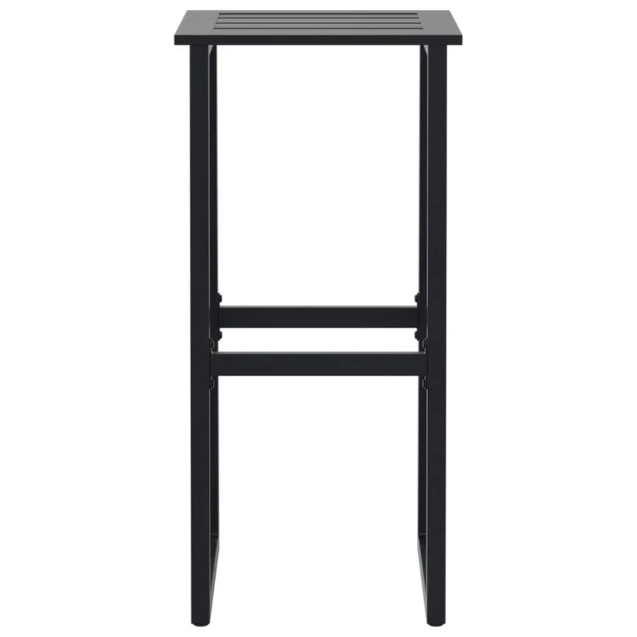 Tabourets de bar lot de 4 noir acier enduit de poudre - 5