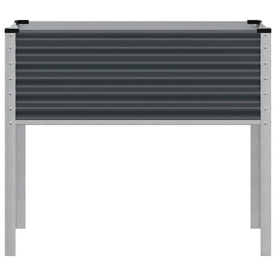 Jardinière de jardin Anthracite 100x45x90 cm Acier - 4