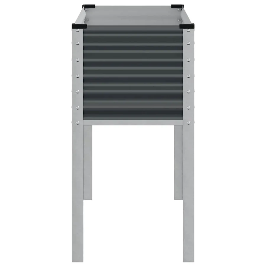 Jardinière de jardin Anthracite 100x45x90 cm Acier - 5