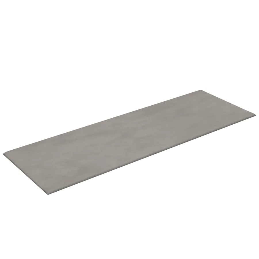 Tête de lit murale 12 pcs Gris clair Velours - 3