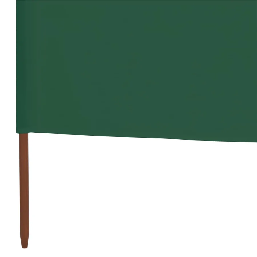 Paravent 9 panneaux Tissu 1200 x 80 cm Vert - 5