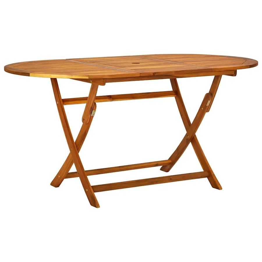 Ensemble à Manger de jardin 7pcs bois d'acacia solide textilène - 3