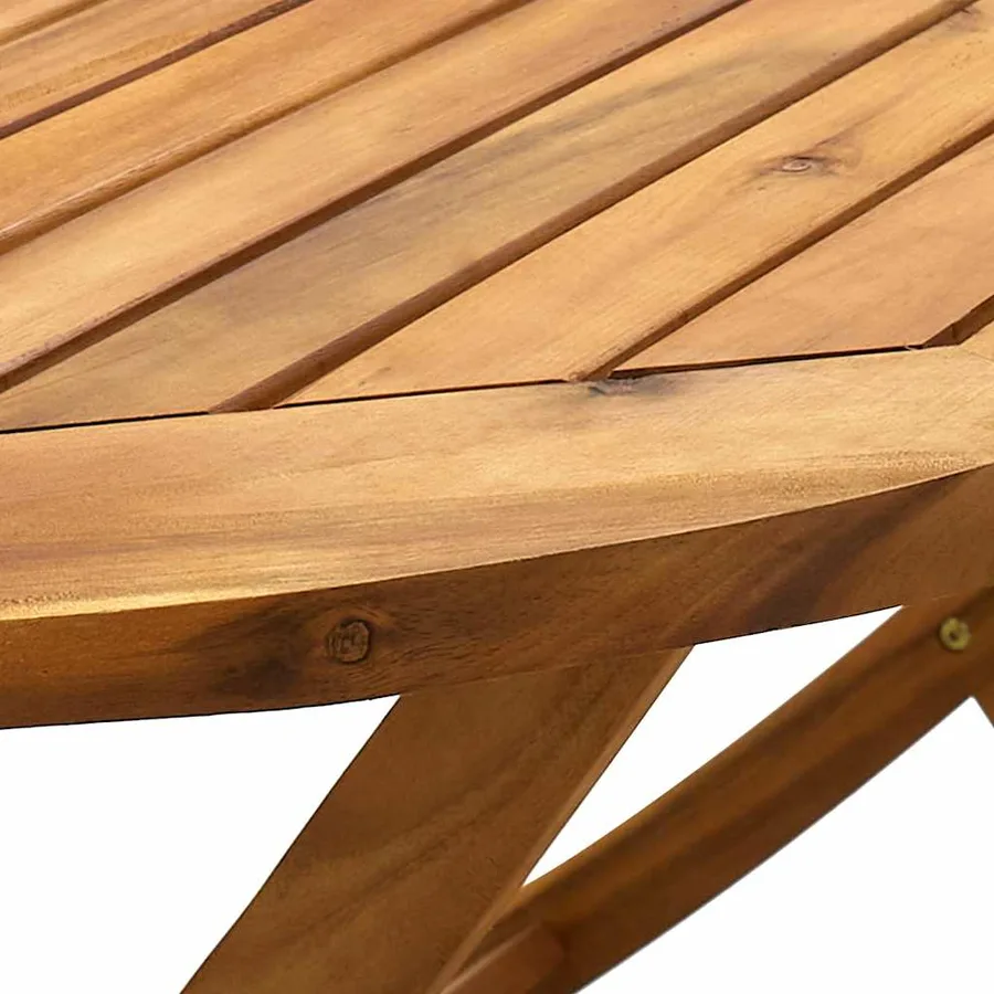 Ensemble à Manger de jardin 7pcs bois d'acacia solide textilène - 9