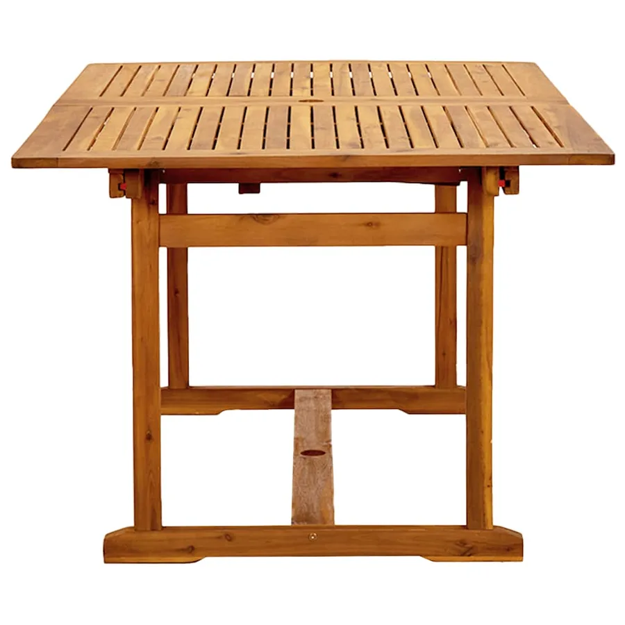 Ensemble à manger de jardin 5pcs bois d'acacia solide textilène - 5