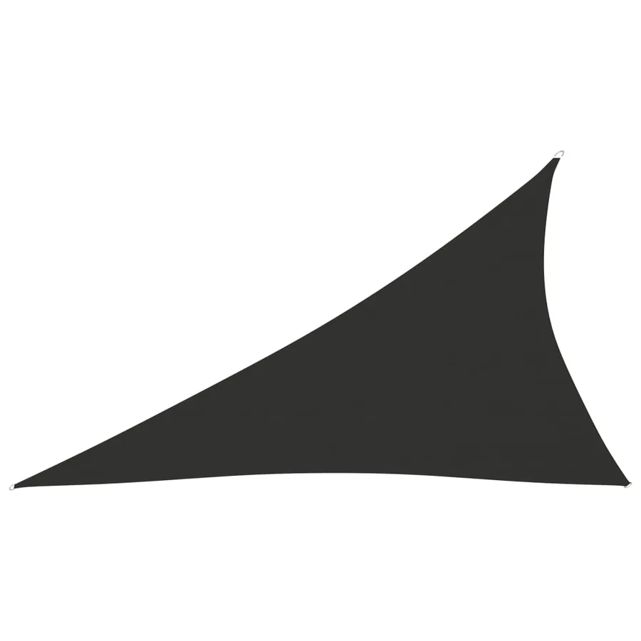 Voile de parasol tissu oxford triangulaire 4x5x6,4 m anthracite - 2