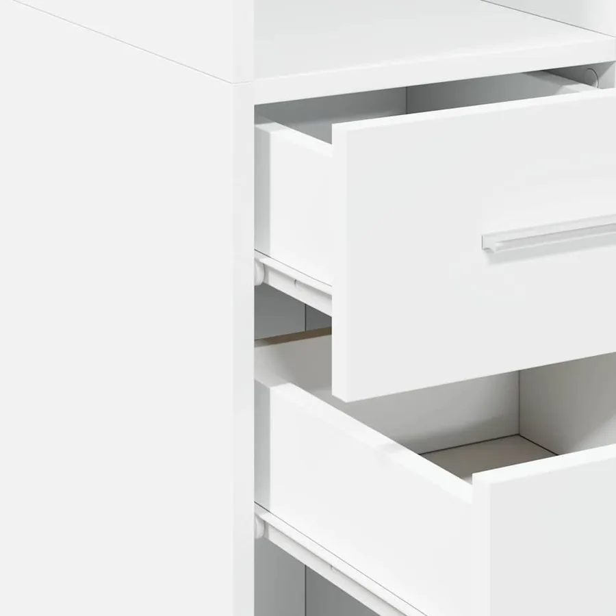Armoire de rangement mince blanc 40x42,5x225 cm - 11