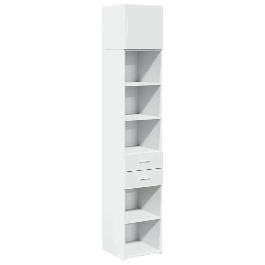 Armoire de rangement mince blanc 40x42,5x225 cm - 2