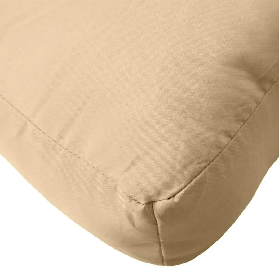 Coussins de palette lot de 3 beige mélangé tissu - 8