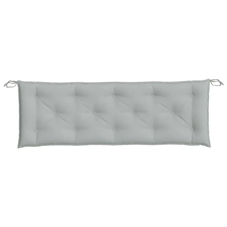 Coussins de banc de jardin lot de 2 gris clair mélangé tissu - 6