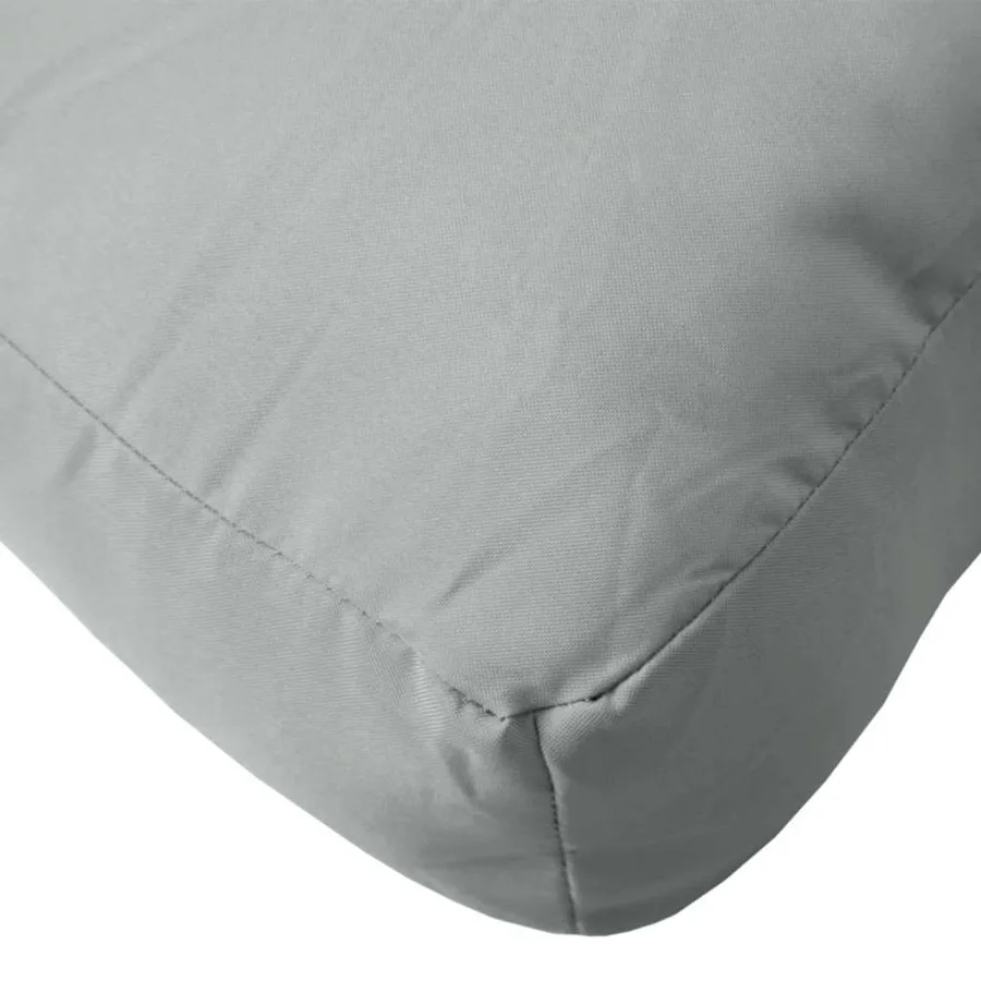 Coussins de palette lot de 2 gris clair mélangé tissu - 8