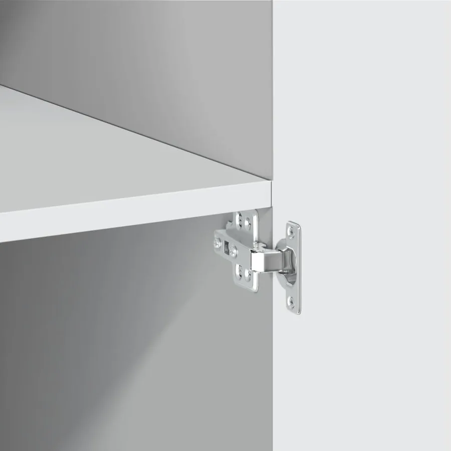 Buffet haut blanc 80x42,5x249 cm bois d'ingénierie - 10