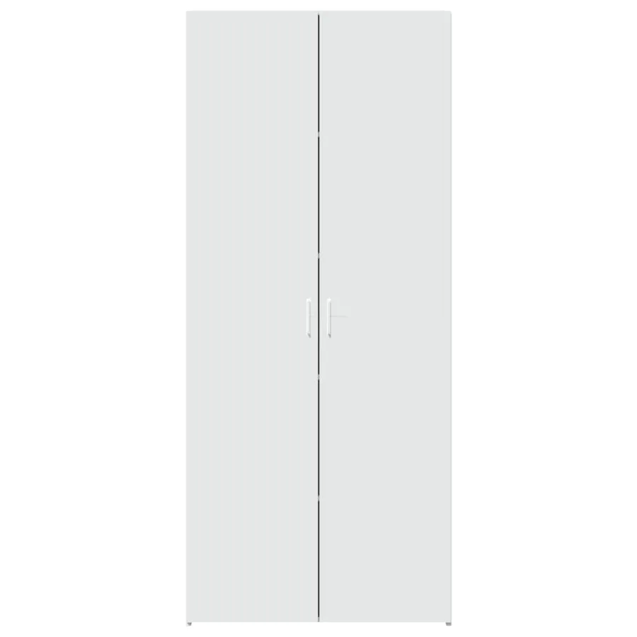 Buffet haut blanc 80x42,5x185 cm bois d'ingénierie - 3