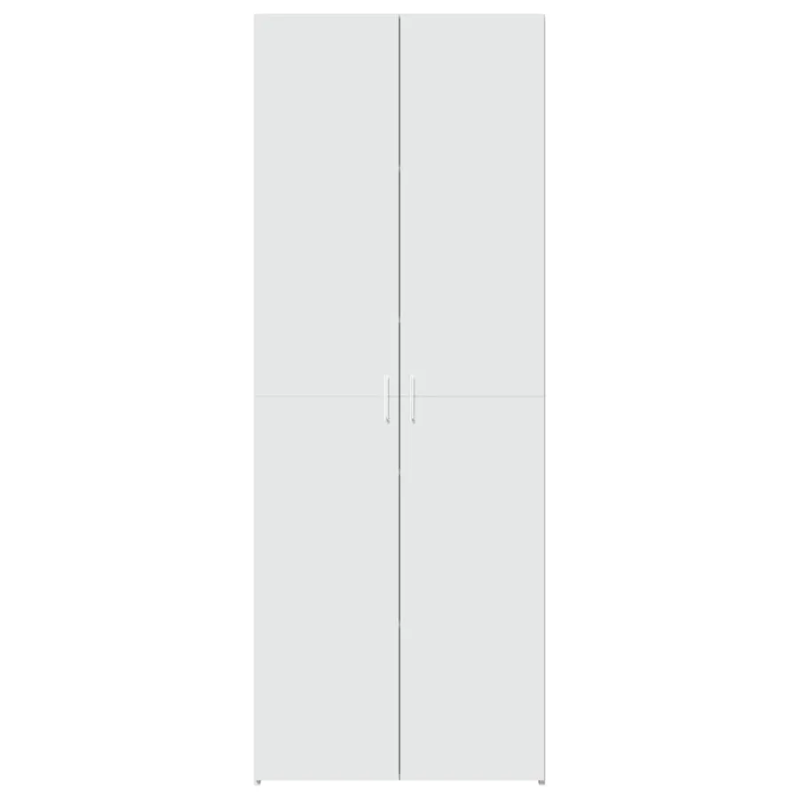 Buffet haut blanc 70x42,5x185 cm bois d'ingénierie - 3