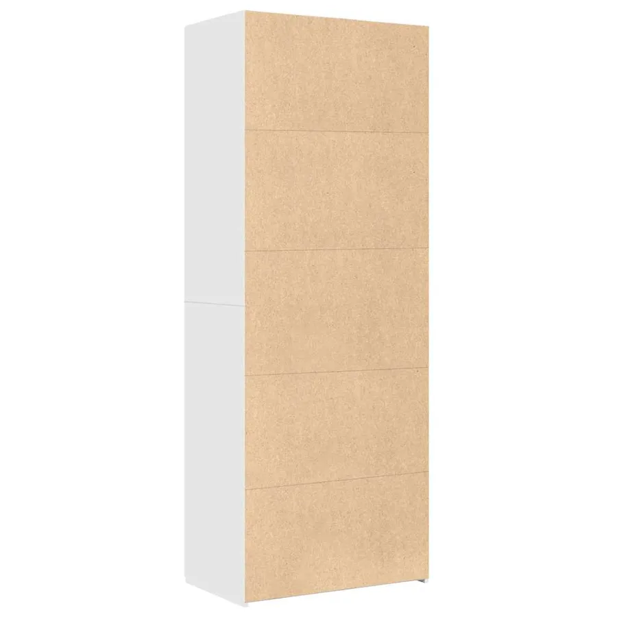 Buffet haut blanc 70x42,5x185 cm bois d'ingénierie - 4