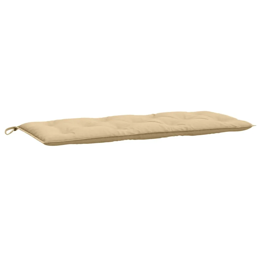 Coussin de banc de jardin beige mélangé 120x50x7 cm tissu - 2