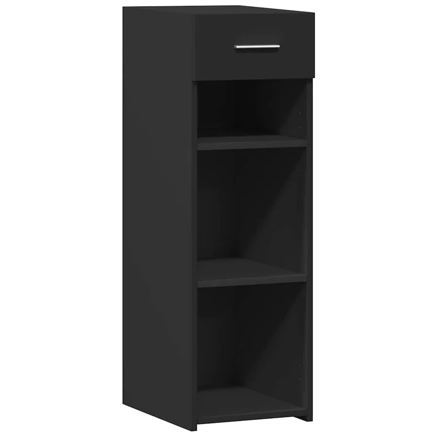 Buffet noir 30x42,5x93 cm bois d'ingénierie - 2
