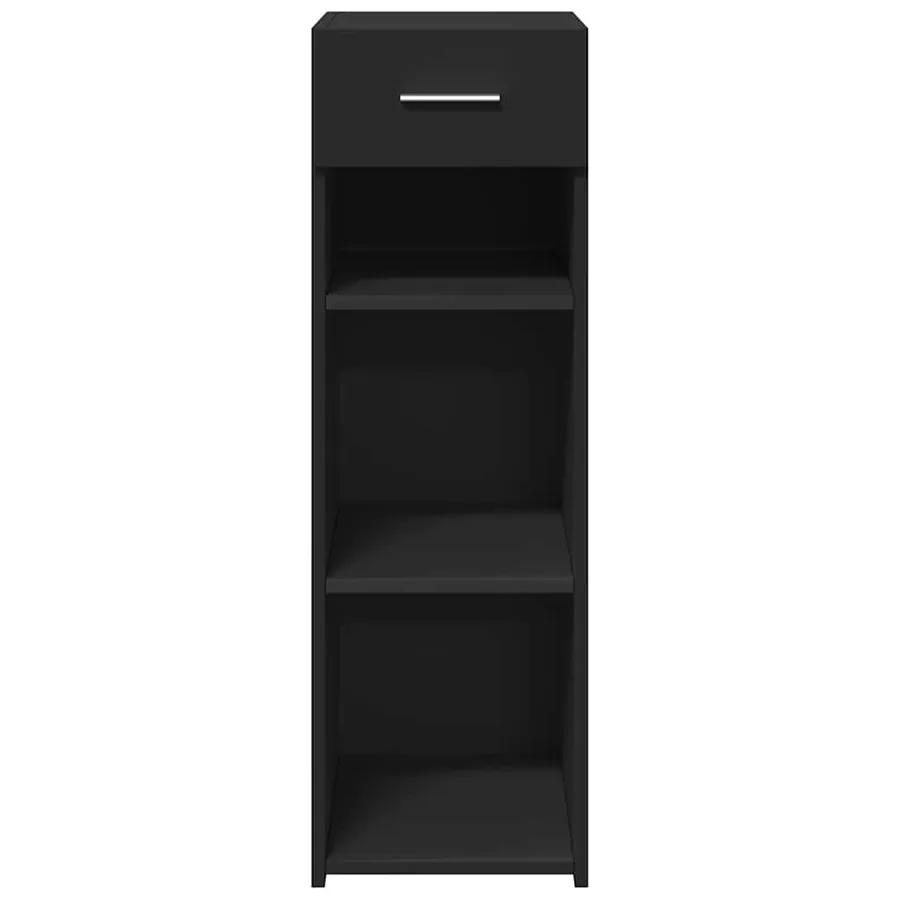 Buffet noir 30x42,5x93 cm bois d'ingénierie - 4
