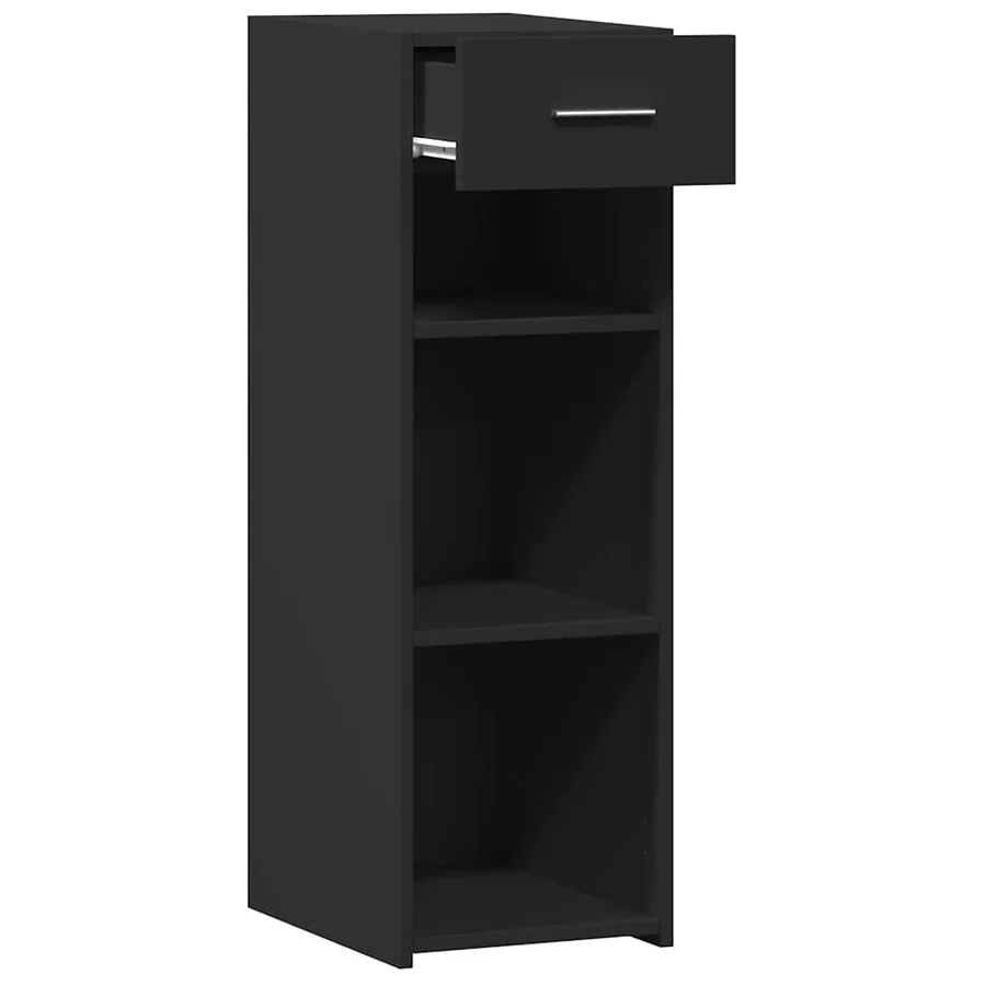 Buffet noir 30x42,5x93 cm bois d'ingénierie - 7