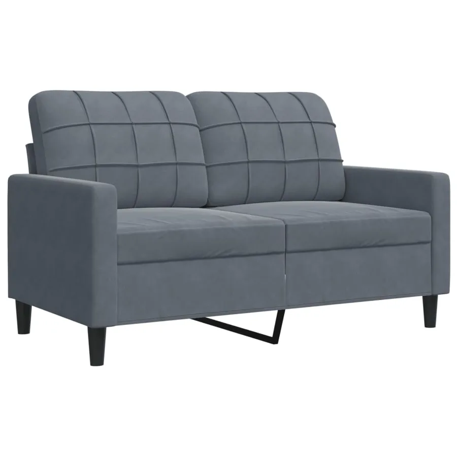 Ensemble de canapés 4 pcs avec coussins et traversins velours - 5