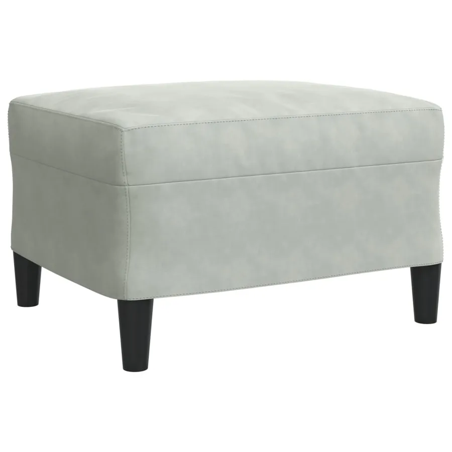 Ensemble de canapés 4 pcs avec coussins Gris clair Velours - 7