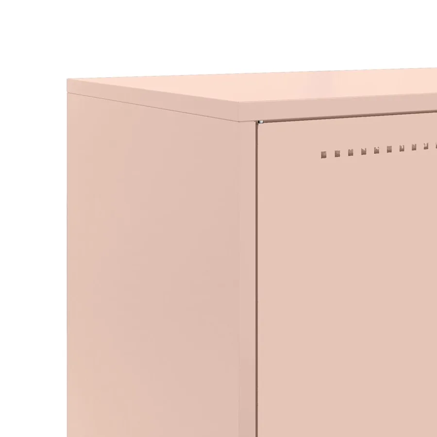 Buffet haut rose 68,5x38,5x123,5 cm acier - 10