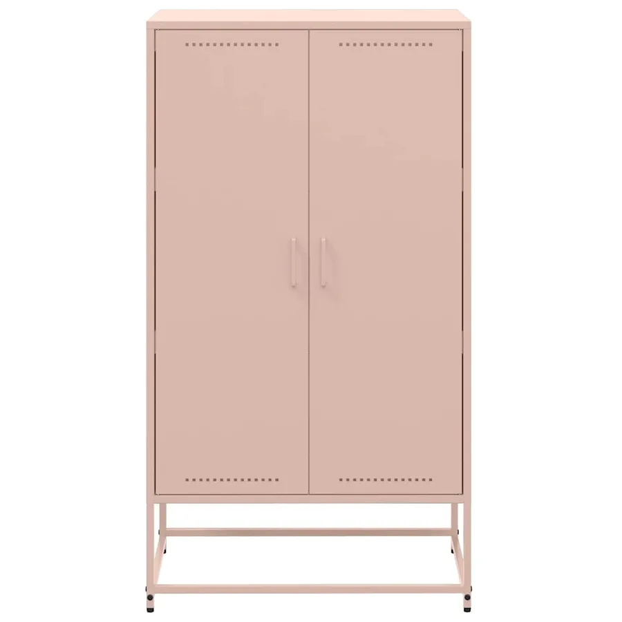Buffet haut rose 68,5x38,5x123,5 cm acier - 6
