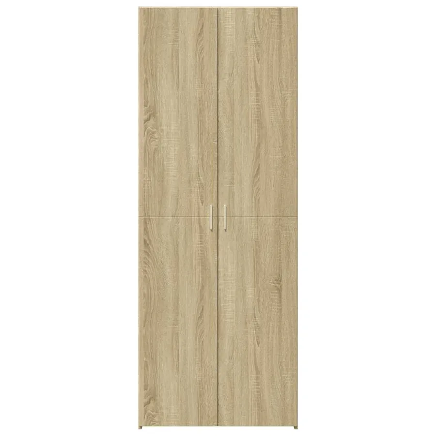 Buffet haut chêne sonoma 70x42,5x185 cm bois d'ingénierie - 3