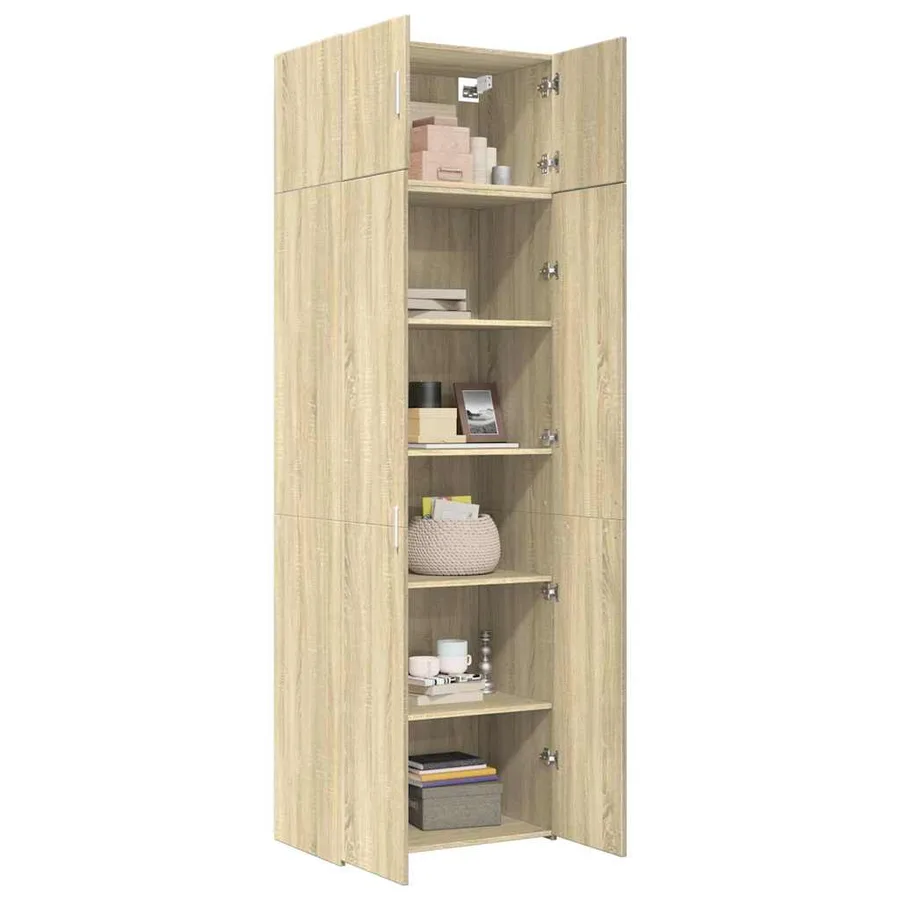 Armoire de rangement chêne sonoma 70x42,5x225 cm - 3