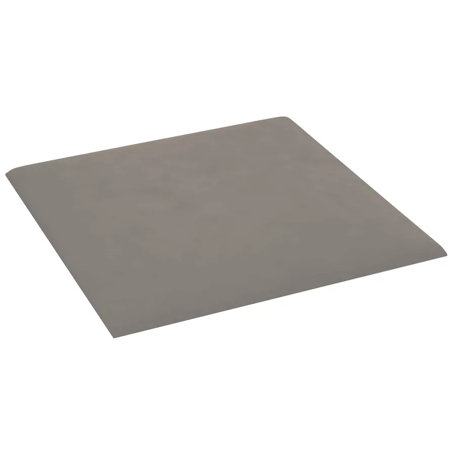 Tête de lit murale 12 pcs Gris clair Velours - 3