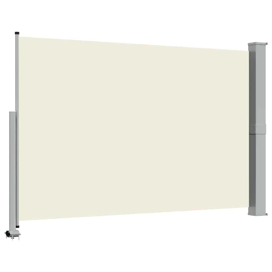 Retractable patio side awning 160 x 300 cm Off-white - 7