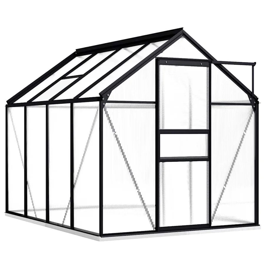 Greenhouse with base frame Anthracite Aluminium 4.75 m² - 2