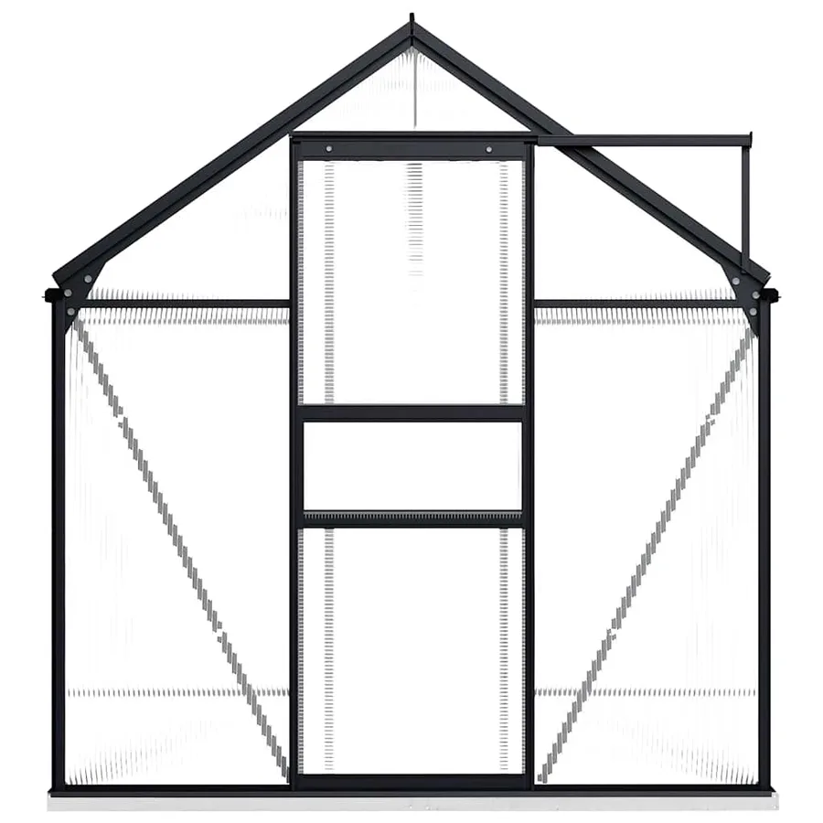 Serre avec cadre de base Anthracite Aluminium 4,75 m² - 3