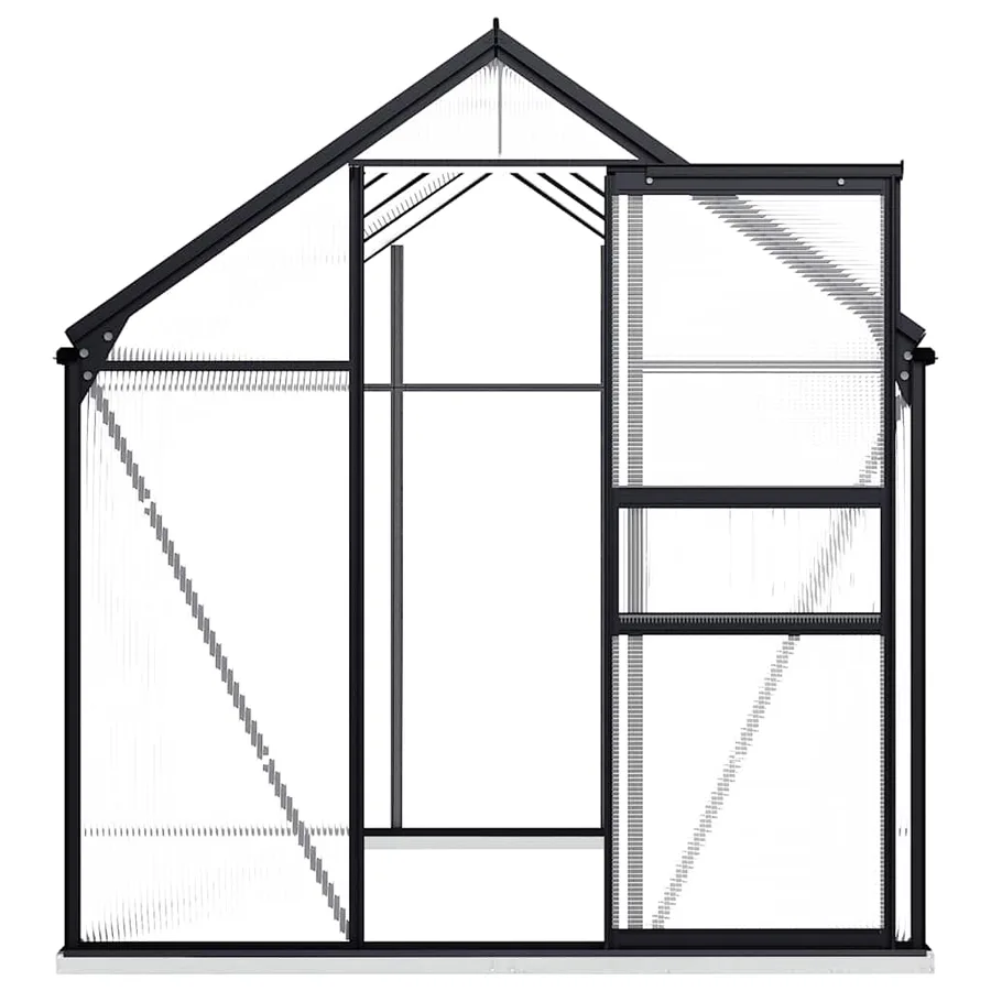 Serre avec cadre de base Anthracite Aluminium 4,75 m² - 4
