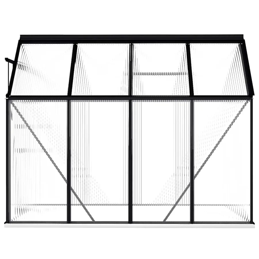 Greenhouse with base frame Anthracite Aluminium 4.75 m² - 5